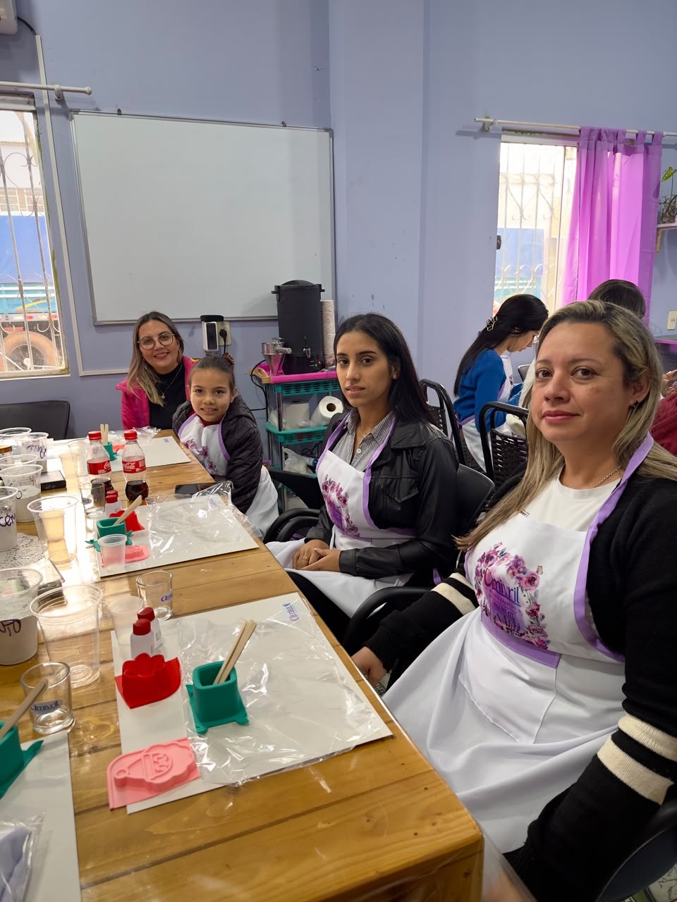 Participantes de un taller Amivril